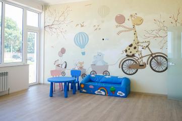 Комната для игр детей в отеле Эмилия в Николаевке в Крыму